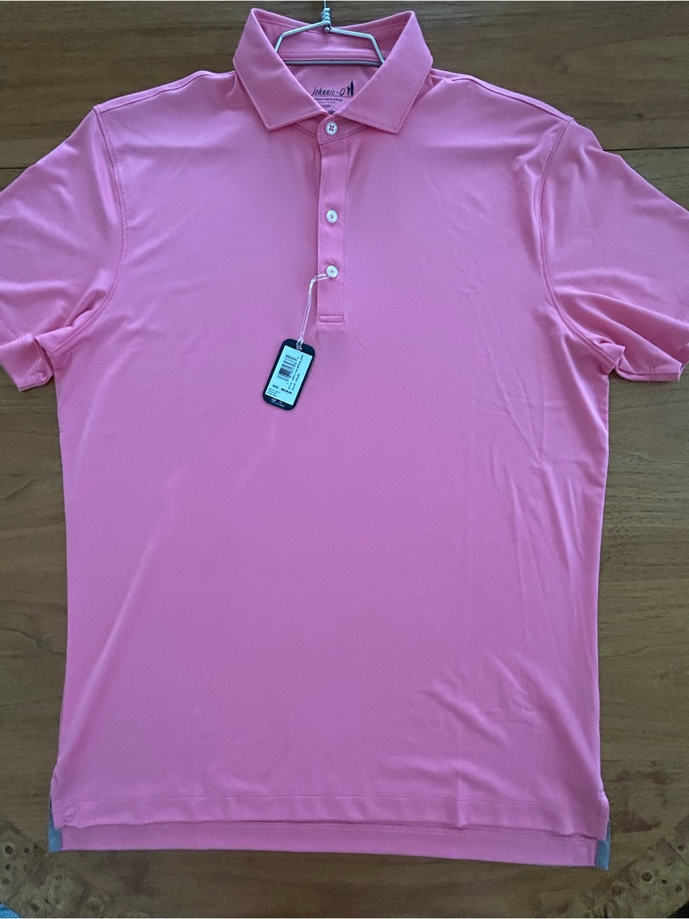 johnnie-O Men's Pink Short-Sleeve Polo